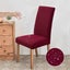 Maroon-4 Pieces Chair Covers Stretch Dining Chair Cover Modern Chair Protecto Carousel 4