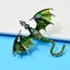 Realistic Enamel Dragon Brooch Painted Oil Enamel Dragon Breast Carousel 4