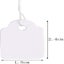 500pcs Jewelry Price Tags Price Tags White Tags With String 23x14mm Carousel 3
