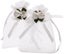 50pcs 10x12cm Sheer Organza Bags White Rose Drawstring Bag Candy Pouches Jewel Carousel 1