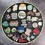 blackbrooch Hanging Wall Display Storage Jewelry Holder Enamel Earrings Neck Carousel 5