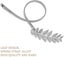 Curtain Brackets 2 Pieces Silver Metal Leaf Curtain Brackets Adjustable C Carousel 3