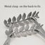 Curtain Brackets 2 Pieces Silver Metal Leaf Curtain Brackets Adjustable C Carousel 4