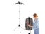 160cm Adjustable Clothes Steamer Rack Telescopic Vertical Fabric Hanging And Carousel 3