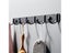 Black Robe Hook Wall Hook Towel Hook For Bathroom Aluminum Alloy Coat Hook Key Carousel 3