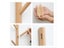 Solid Wood Wall Hook Hanging Coat Rack 4 Hooks Key Shopping Bag Hat Storage Carousel 8