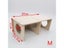 Durable Hamster House Solid Wood Funny Rest House Toy Carousel 4