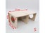 Durable Hamster House Solid Wood Funny Rest House Toy Carousel 3