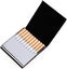 Black 1 Piece Cigarette Case Cigarette Case Slimline Stainless Steel Metal Carousel 1