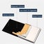 Black 1 Piece Cigarette Case Cigarette Case Slimline Stainless Steel Metal Carousel 3
