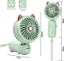 Cat Ears Foldable Handheld Fan green Mini Usb Fan Rechargeable Battery Port Carousel 2