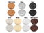 Practical 60/80mm Desk Table Plastic Cable Hole Cover PC Computer Desk Round Carousel 8