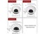 Round Desk Hole Cover 60mm Silver Waterproof Detachable Dustproof Non Slip Carousel 6