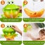 Baby Bath Bubble Toy Automatic Music Bubble Machine Blow Bubble Maker Frog Carousel 4