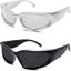 Two Polarizing Lenses Y2k Surround Sunglasses Fashion Polarizing Uv400 Futuris Carousel 1