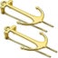 2 Ship Anchor Bookmarks Gold Exquisite Metal Page Holder Anchor Shape Fixed Carousel 1