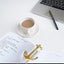 2 Ship Anchor Bookmarks Gold Exquisite Metal Page Holder Anchor Shape Fixed Carousel 3
