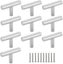 Silver 10 Piece Cabinet Door Handle Drawer Handle Kitchen Door Handle Stainl Carousel 1
