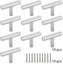 Silver 10 Piece Cabinet Door Handle Drawer Handle Kitchen Door Handle Stainl Carousel 3