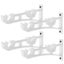 4pcs Curtain Rod Brackets Aluminum Alloy Double Bracket Curtain Rod Holder wh Carousel 1
