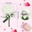 4pcs Fake Silk Flower Men Wedding Corsage 12*7cm Durable Bridal Corsage Lapel Carousel 2