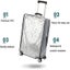 Clear Pvc Suitcase Cover Luggage Protector Waterproof Travel Suitcase For Whee Carousel 2