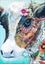 Diy 5d Diamond Painting Full Diamond cow Cow Colored Flowers 30 * 40cm Diam Carousel 1