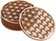 Birch Wood Coasters With Flower Of Life Design 10 Pieces Size 10x10 Cm. P Carousel 1