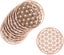 Birch Wood Coasters With Flower Of Life Design 10 Pieces Size 10x10 Cm. P Carousel 2