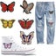 24 Pcs Butterflies Patches Multicolored Randomly Mix Handmade Patches Assorted Carousel 5