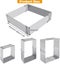 Adjustable Square Pastry Ring Expandable Rectangular Pastry Frame Stainless St Carousel 2