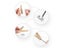 SARIHOSY 5Pcs Matte Wall Hooks Bathroom Accessories Coat Hooks Towel Hook Carousel 7