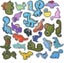 Embroidered Dinosaur Iron-on Patches Diy Accessories 26 Pack Assorted Dinosa Carousel 2
