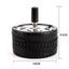 Tire Type Windproof Rotating Practical Smokeless Metal Ashtray With Cover Roun Carousel 3