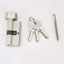 Knob Lock Cylinder 30x30 Mm For Exterior/entrance Door 4 Pins 3 Keys Nickel Carousel 1