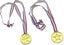Medals 24pcs Gold Medals For Children Party Kid Child Reward Carousel 3