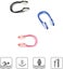 8-piece Swimming Nose Clip Waterproof Silicone Nose Clip For Children And Adul Carousel 3