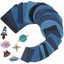 30pcs Patches24pcs Denim Blue Oval Cloth Patch 6pcs Iron-on Patches Clothing Carousel 3