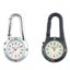 2pcs Clip-on Sports Digital Watch Backpack Carabiner Watch Glow In The Dark Carousel 2