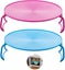 2 Pcs Round Tray Steamer Rack Double Layer Steamer Rack Multifunctional Plasti Carousel 1