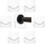 6pcs Adhesive Curtain Rod Holder Bath Curtain Rod Pole Holder Wall Mounted Tow Carousel 1