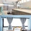 6pcs Adhesive Curtain Rod Holder Bath Curtain Rod Pole Holder Wall Mounted Tow Carousel 3