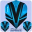Harrows Vivid Dart Flights - 100 Micron - Extra Strong - Std - Aqua Blue Carousel 1