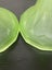 Vintage Art Deco Uranium glass candle holder Carousel 9