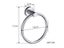 304 Stainless Steel Bathroom Towel Ring Hand Towel Holder Circle Rings Door Carousel 5