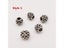 5pcs/pack Different 5 Styles Hair Braid Dread Beard Dreadlock Beads Rings Tube Carousel 5