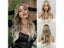 CharmSource Synthetic Front Lace Wig Long Wavy Wigs Ombre Grey To Blonde Daily Carousel 2