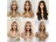 CharmSource Synthetic Front Lace Wig Long Wavy Wigs Ombre Grey To Blonde Daily Carousel 5
