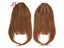 Human Hair Bangs Brazilian Machine Made Remy Fringe Hair Extensions 3 Clips In Carousel 8
