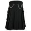 Mens Utility Kilt Chained Black Cargo Scotsman Kilt Outfit Scotland Modern Kilt Carousel 6